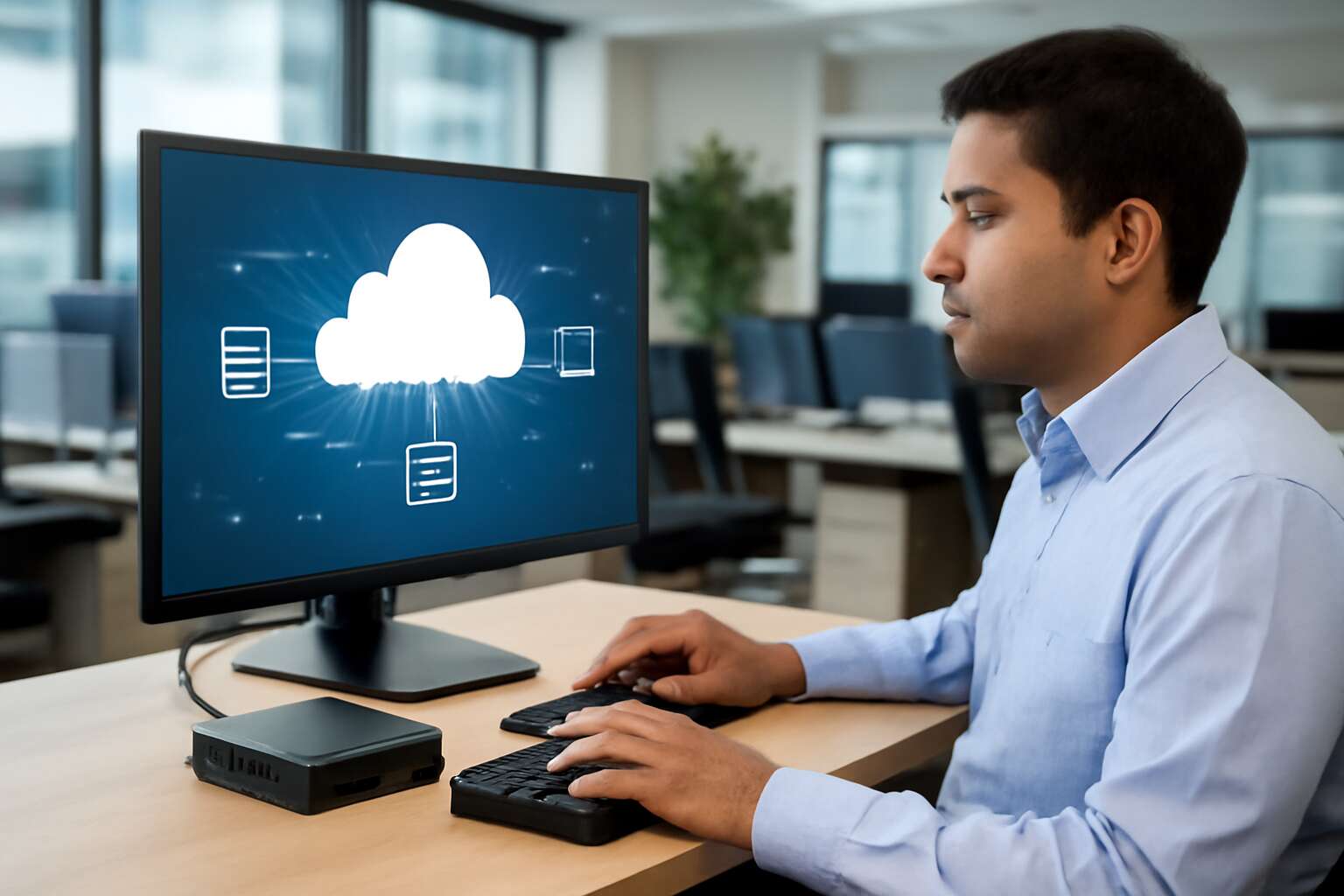 thin client meaning in hindi