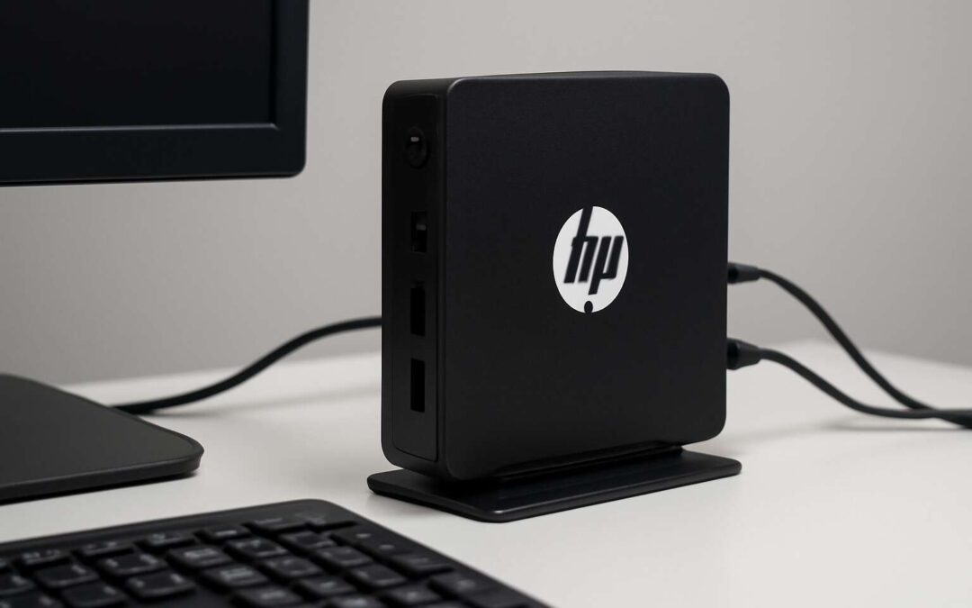 Elevate productivity with hp thin client hstnc 012 tc: compact power for any desk.