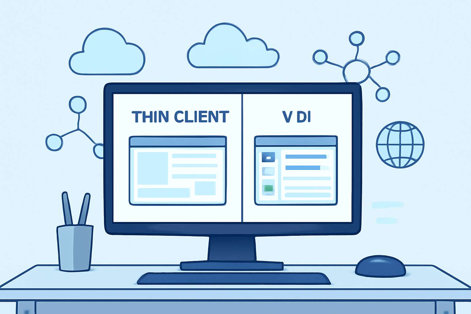 thin client vs vdi