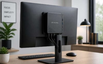 Secure your thin client vesa mount for a clean workspace.